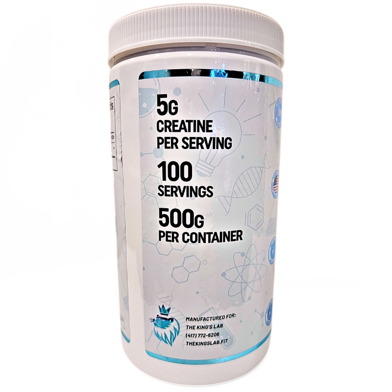 Micronized Creatine Monohydrate Powder – Unflavored, 500g (100 Servings) – Pure 5g Creatine, Vegan & Gluten-Free